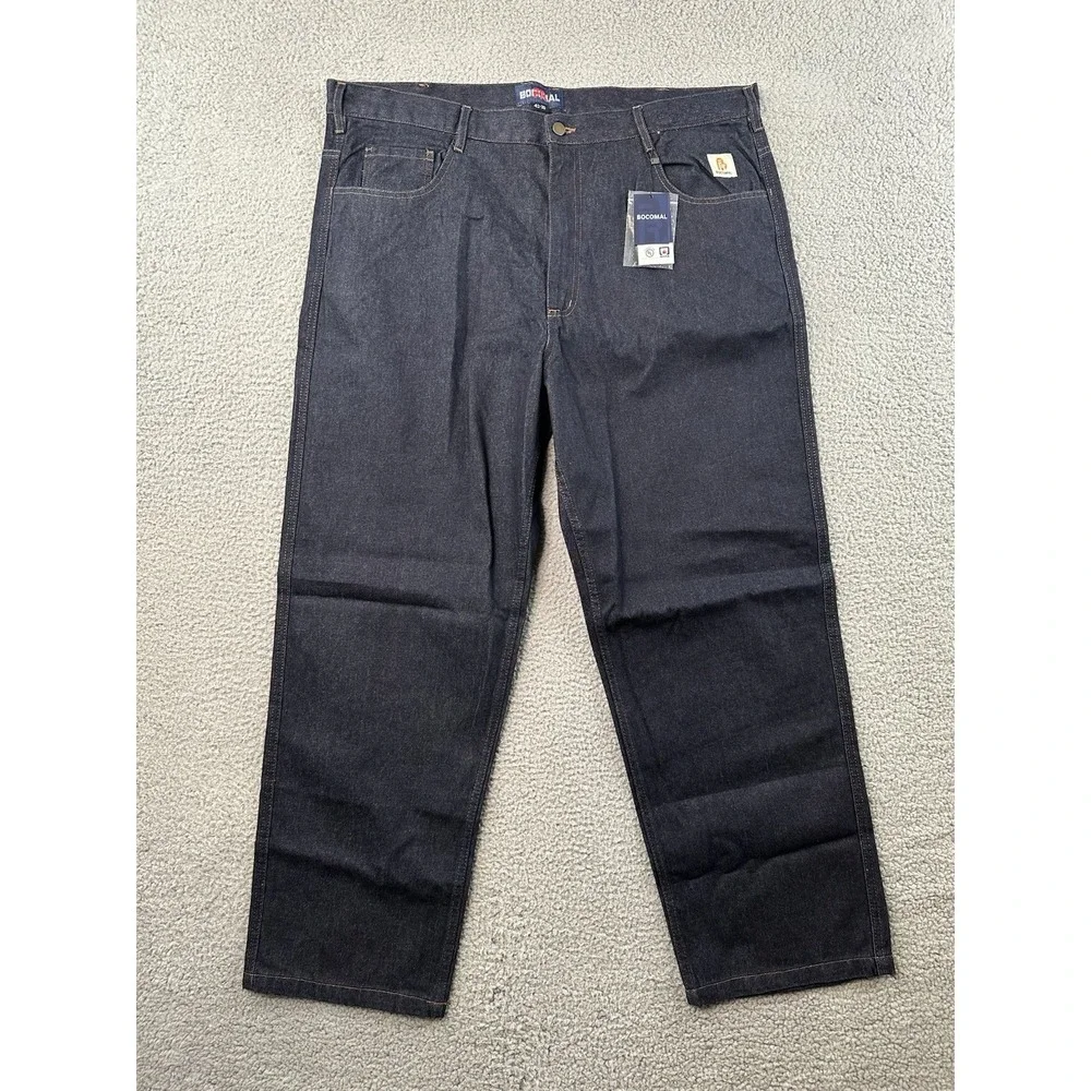 Bocomal FR Jeans Mens 42x30 Blue Denim Flame Resistant CAT 2 Workwear Work NEW